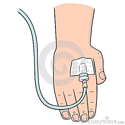 Vector set of intravenous infusion Vector Illustration