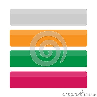 Vector set of modern gradient app or game buttons. User interface web button with arrows Vector Illustration