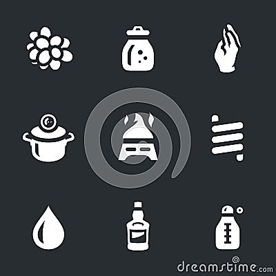 Vector Set of Moonshine Boiling Icons. Vector Illustration