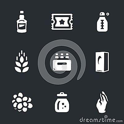 Vector Set of Moonshine Boiling Icons. Vector Illustration