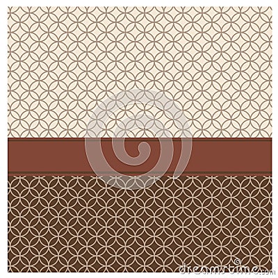 Vector set Pattern circle Vintage background Vector Illustration