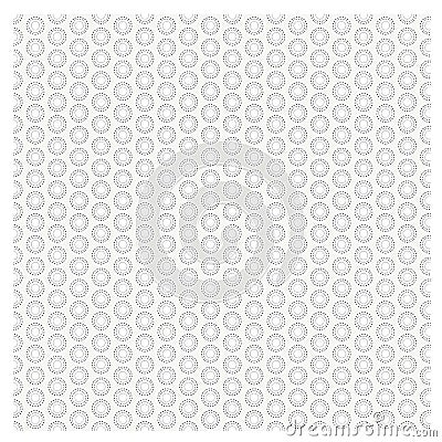 Vector set Seamless pattern with dotted circles repeating texture St Vector Illustration