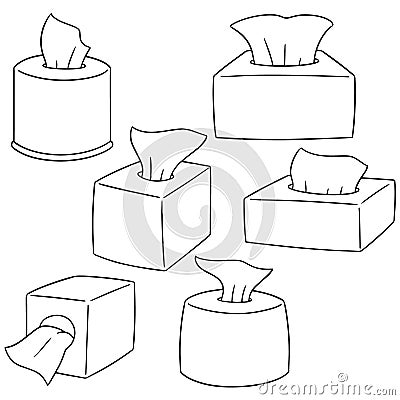 Vector set of tissue paper Vector Illustration