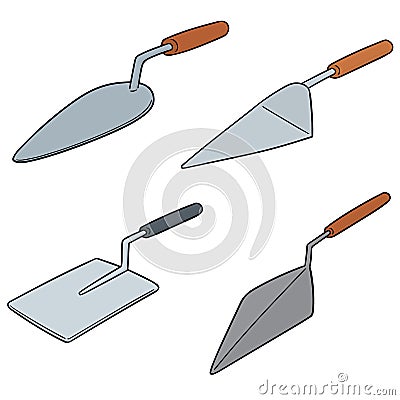 Vector set of trowels Vector Illustration