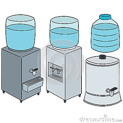 Vector set of water cooler Vector Illustration