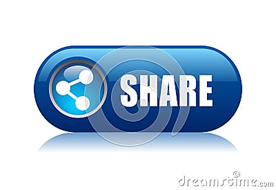 Vector share button Vector Illustration