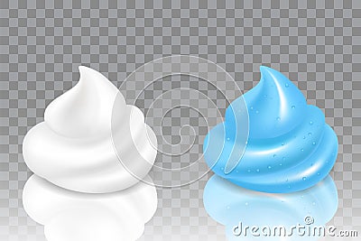 Vector shaving gel and shaving foam icon set Vector Illustration