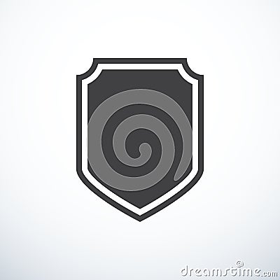 Vector shield icon Vector Illustration