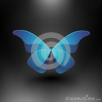 Vector Shiny Butterfly Vector Illustration