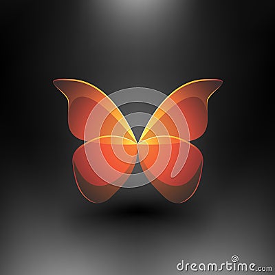 Vector Shiny Butterfly Vector Illustration