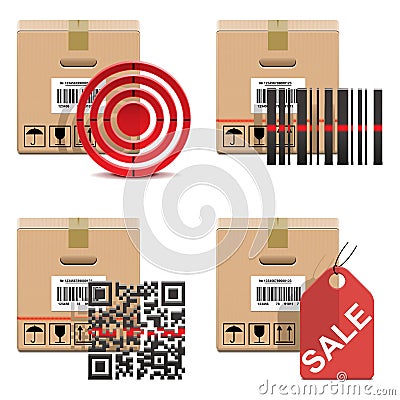 Vector Shipment Icons Set 18 Vector Illustration