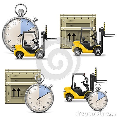 Vector Shipment Icons Set 21 Vector Illustration