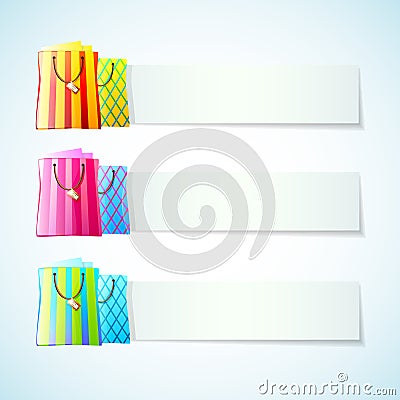 Vector shopping banners Vector Illustration