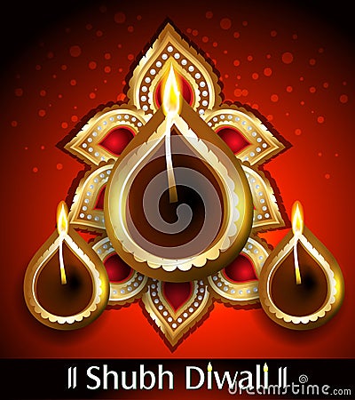 Vector Shubh Diwali Background Vector Illustration