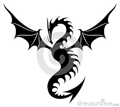 Vector sign. Dragon. Vector Illustration