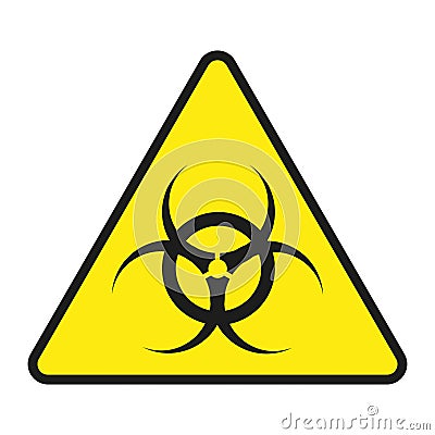 Vector sign toxic. Sign toxic isolated. Symbol Warning toxic. Sign nuclear. Radiation sign Stock Photo