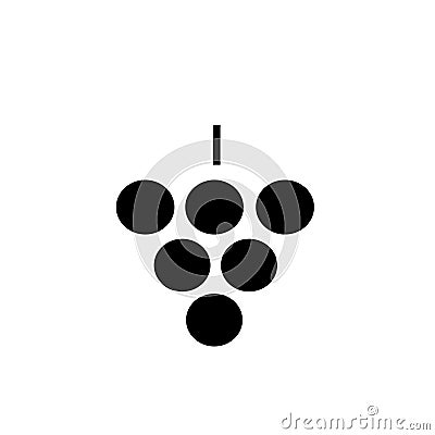 Vector silhouette of grapes. Vector Illustration