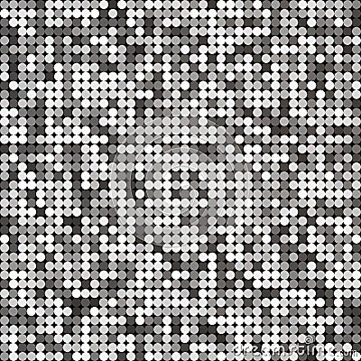 Vector silver abstract retro vintage pixel mosaic Vector Illustration