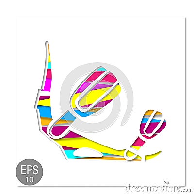 Vector Snowboard Binding icon. Stock illustration Vector Illustration