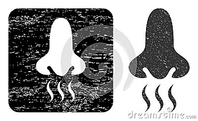 Textured Snuff Stencil Stamp Seal Vector Illustration