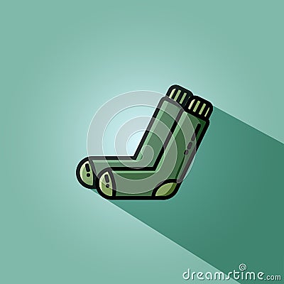 Vector socks flat image. Simple vector icon for web Vector Illustration