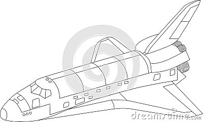 Vector space shuttle Vector Illustration