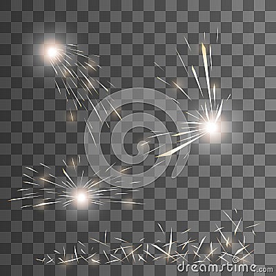 Vector spark effect. Vector Illustration