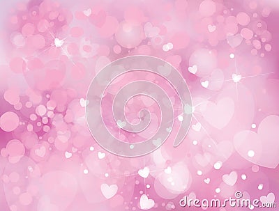 Vector sparkle, pink background. Vector Illustration