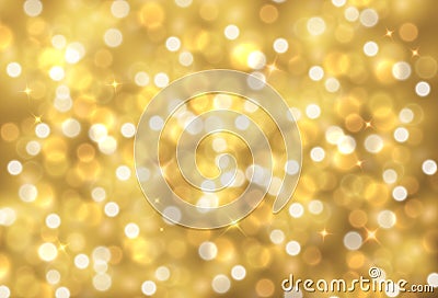 Vector sparkling golden abstract decorative background Vector Illustration