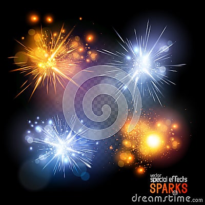 Vector Sparks Vector Illustration