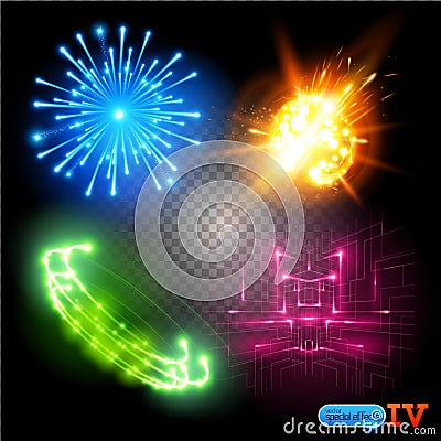 Vector Special Effects Set 4 Vector Illustration