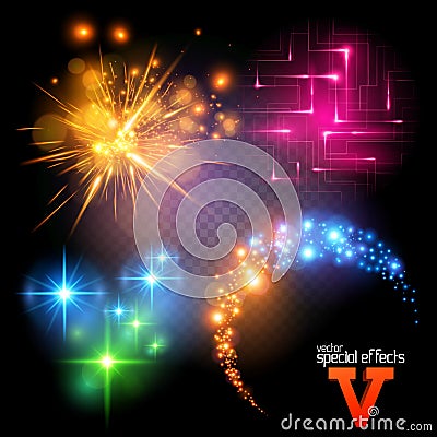 Vector Special Effects Set 5 Vector Illustration