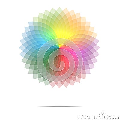 Vector of spectrum spirograph abstract background Stock Photo