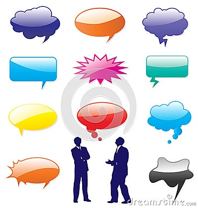 Bubbles comic speech cartoon pop art balloon thought comic bubbles balloons vector box cloud clouds talk talks chat speak think Vector Illustration