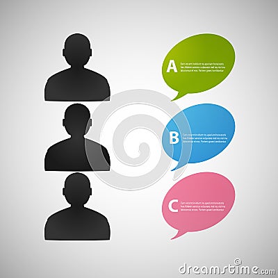 Vector speech dialog people eps Vector Illustration