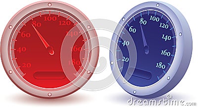 Vector speedometer Vector Illustration