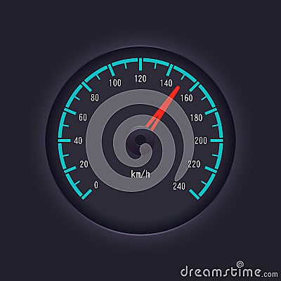 Vector speedometer design Vector Illustration