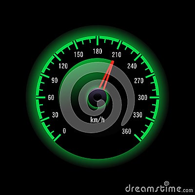 Vector speedometer Vector Illustration