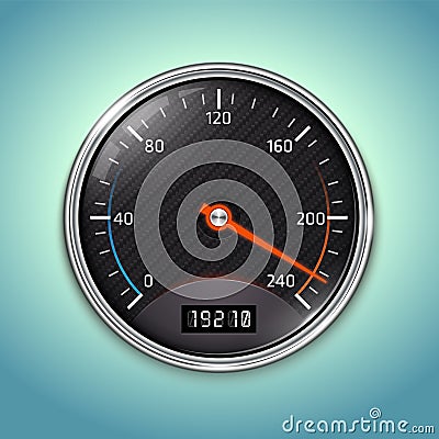 Vector Speedometer Icon Stock Photo