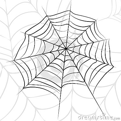 Vector spider web. Vector Illustration