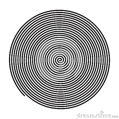 vector spiral concentric circle Vector Illustration