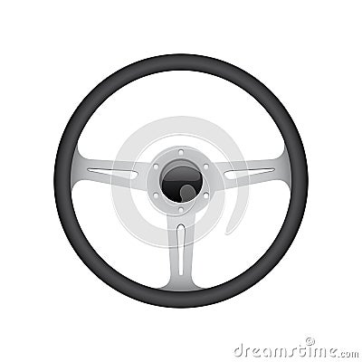 Vector Sport Steering Wheel illustration Vector Illustration