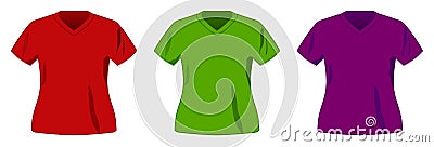 Vector sport t-shirt collection Vector Illustration