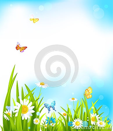 Vector spring background Vector Illustration