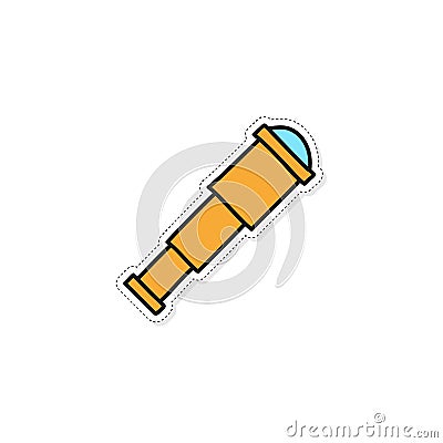 Vector spyglass icon Vector Illustration