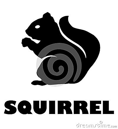 Vector Squirrel Icon Vector Illustration