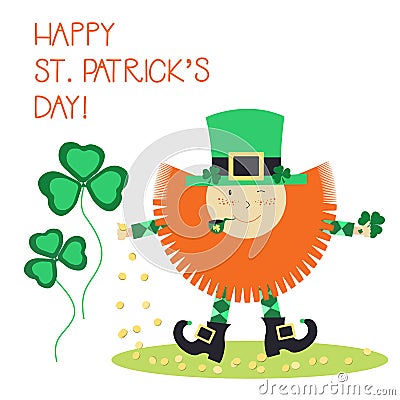 Vector St. Patrick`s Day cards Vector Illustration