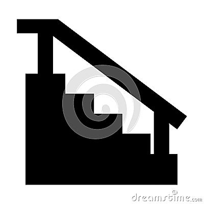 Vector Stairs Icon Vector Illustration