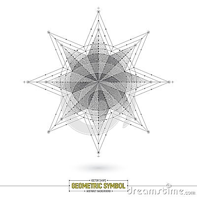 Vector Star Geometric Symbol Art Illustration Vector Illustration