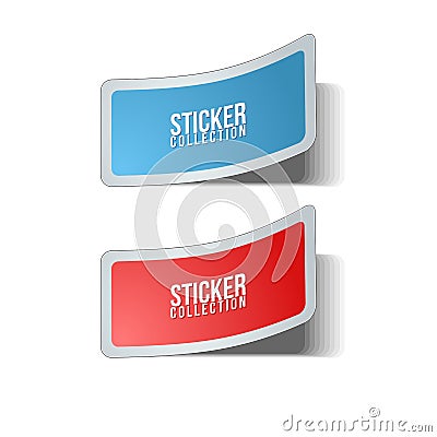 Vector Sticker Collection Vector Illustration